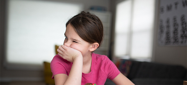 Young girl with ADHD